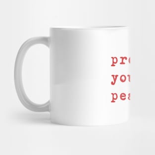 Quote Protect your peace Mug